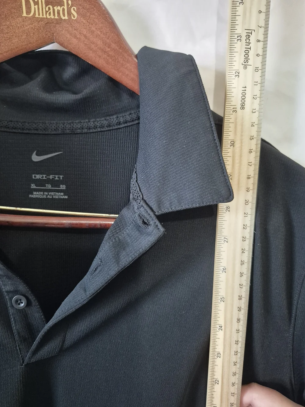 Nike Black Men’s Polo with White Swoosh